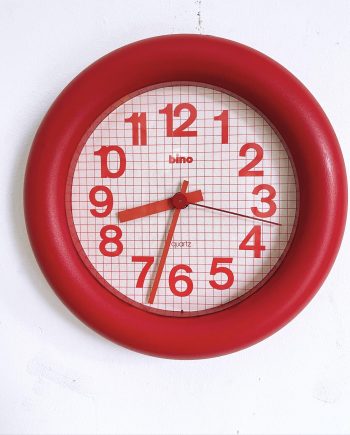 Orologio da parete BINO rosso