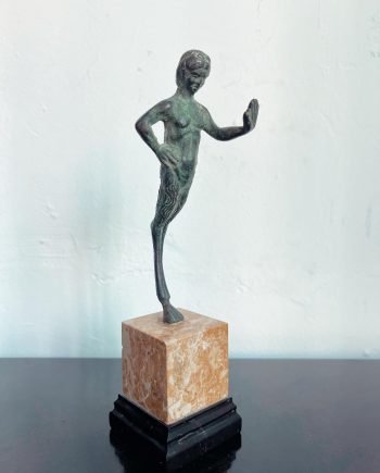 Piccolo bronzetto raffigurante un satiro