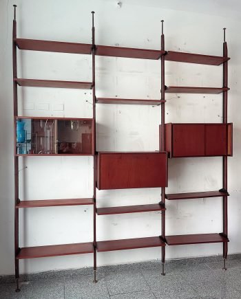 Libreria svedese cielo terra in teak