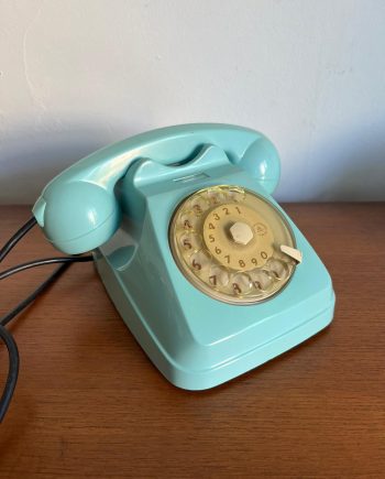 Telefono fisso a disco mod. S62 Siemens azzurro chiaro