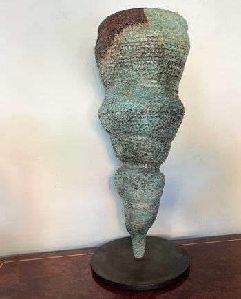 Scultura in ceramica raku Vortice Gigi Pagnano