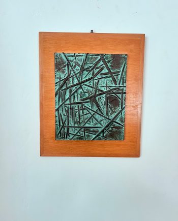 Scultura astratta in bronzo