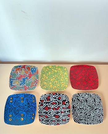 Set di 6 piatti Tognana-Keith Haring