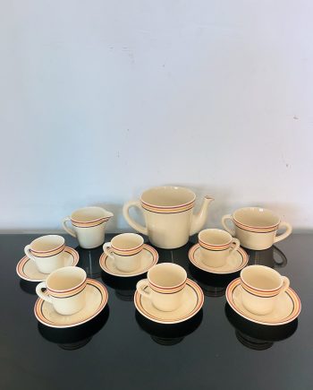 Servizio caffè da 6 mod. Novecento con decoro n. 132X