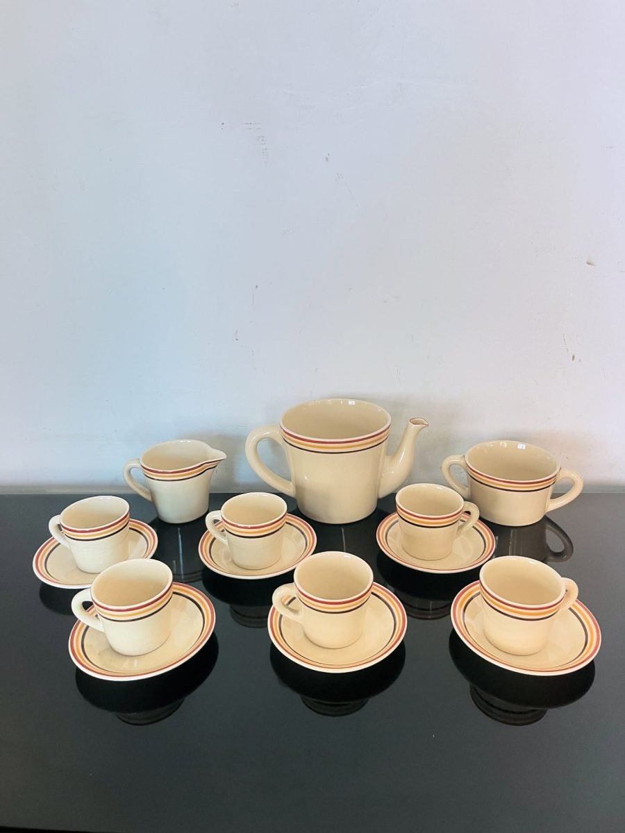Servizio caffè da 6 mod. Novecento con decoro n. 132X