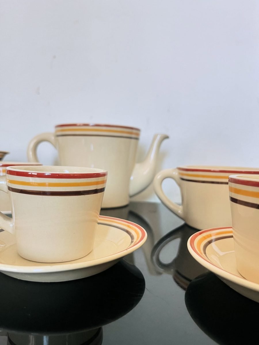 Servizio caffè da 6 mod. Novecento con decoro n. 132X