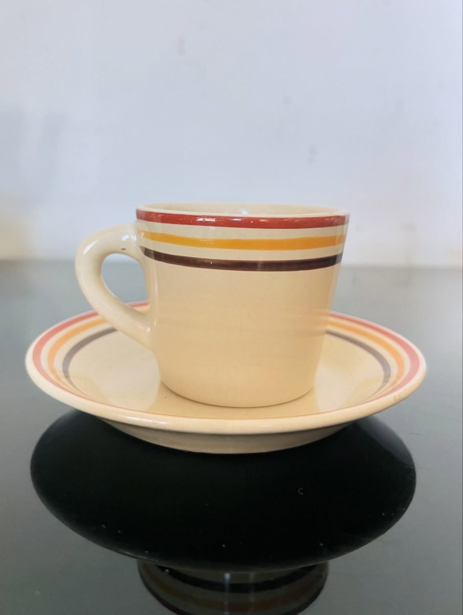 Servizio caffè da 6 mod. Novecento con decoro n. 132X