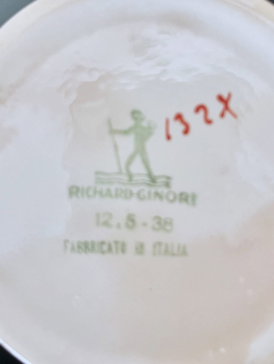 Servizio caffè da 6 mod. Novecento con decoro n. 132X