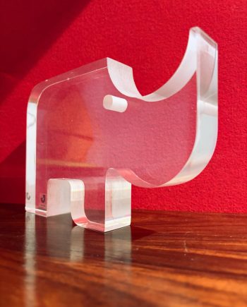 Scultura in lucite Rinoceronte