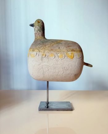 Scultura uccello Bitossi