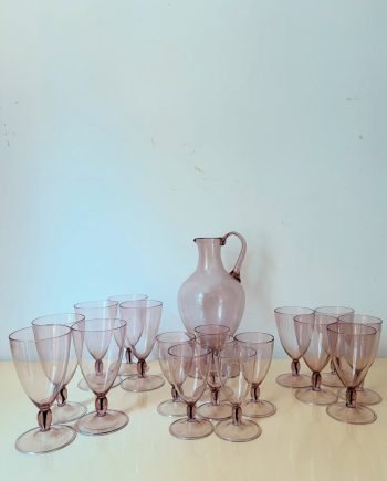 Servizio da tavola in vetro di Murano