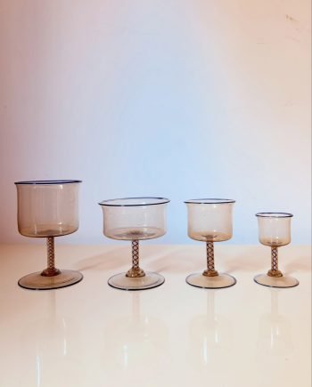 Set di 24 bicchieri in Vetro di Murano Vittorio Zecchin